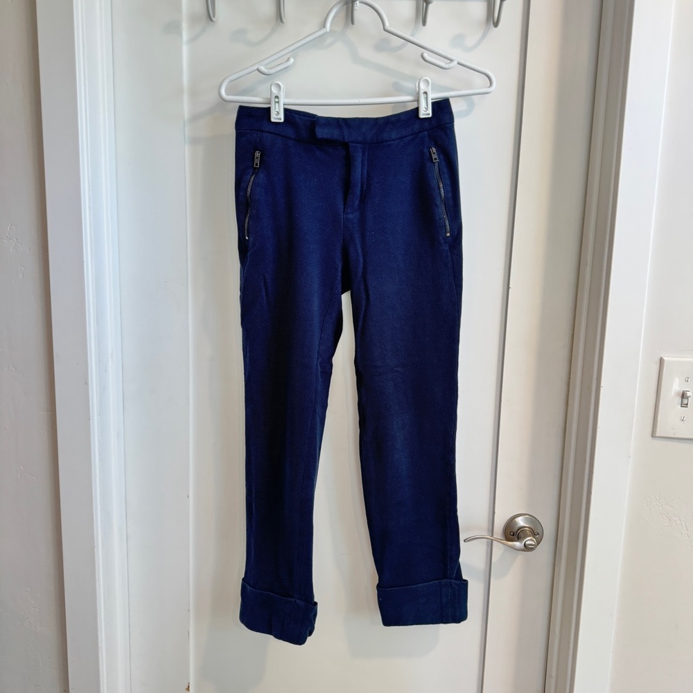 Rag & Bone Navy Cuffed Slim Leg Pants